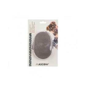 Spazzola per Cani Mascow 335 Grigio 13 x 3,5 x 10 cm (12 Unità)