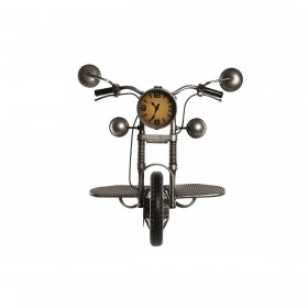 Orologio da Parete Home ESPRIT Nero Argentato Metallo 60 x 30 x 78 cm