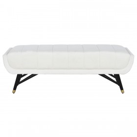 Panca Home ESPRIT Bianco Nero 120 x 40 x 42 cm