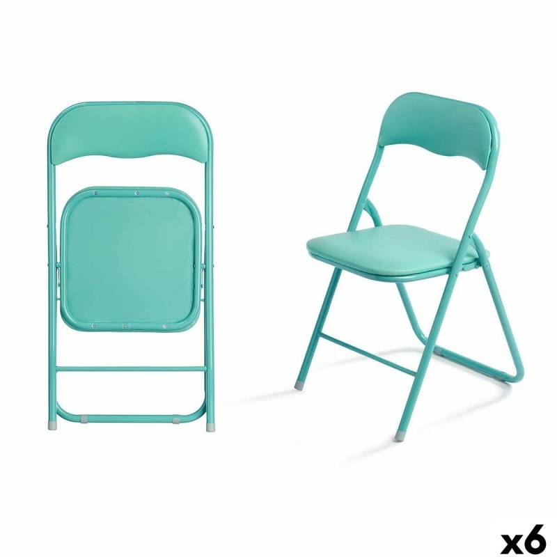 Sedia Pieghevole 10924 Verde 43 x 46 x 78 cm 88 x 6,5 x 45 cm (6 Unità)