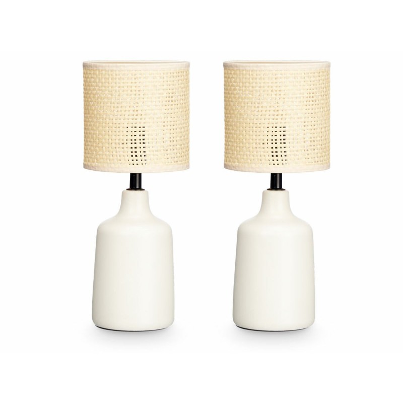 Lampada da tavolo Bianco 60 W 2 Unità