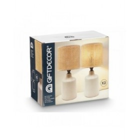Lampada da tavolo Bianco 60 W 2 Unità