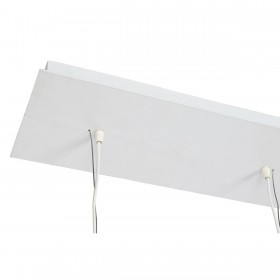 Lampadario Home ESPRIT Bianco Naturale Legno di eucalipto 50 W 20 x 20 x 40 cm
