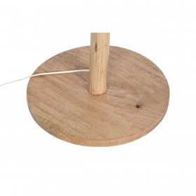 Lampada da Terra Home ESPRIT Naturale Juta Legno di eucalipto 50 W 220 V 40 x 40 x 150 cm