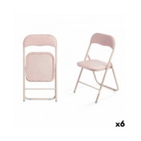 Sedia Pieghevole 10923 Rosa 43 x 46 x 78 cm 88 x 6 x 45 cm (6 Unità)