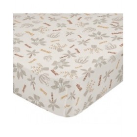 Lenzuolo con angoli HappyFriday MOSHI MOSHI Grigio Multicolore 70 x 140 x 14 cm