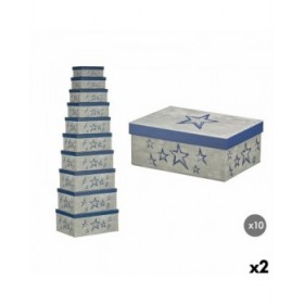 Scatola Decorativa Pincello 66 Azzurro Cartone (2 Unità)