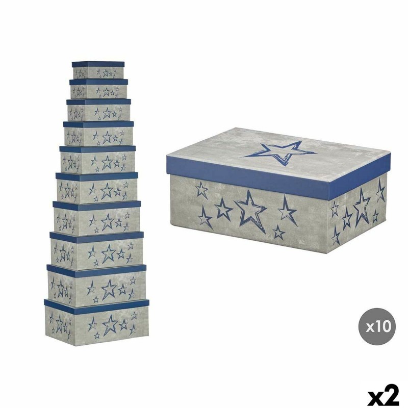 Scatola Decorativa Pincello 66 Azzurro Cartone (2 Unità)
