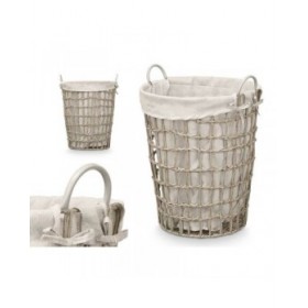 Cesto Kipit HX30550 Grigio Poliestere Stoffa polipropilene Ferro Plastica 50 % cotone 46 x 59 x 43 cm (6 Unità)