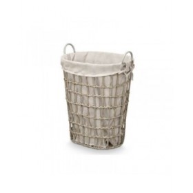 Cesto Kipit HX30553 Grigio Poliestere Stoffa polipropilene Ferro Plastica 50 % cotone 49 x 58 x 35 cm (6 Unità)