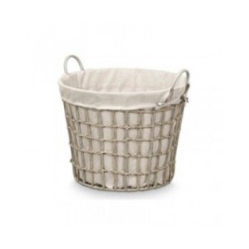 Cesto Kipit HX30559 Grigio Poliestere Stoffa polipropilene Ferro Plastica 50 % cotone 53 x 43 x 44 cm (6 Unità)