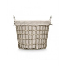Cesto Kipit HX30559 Grigio Poliestere Stoffa polipropilene Ferro Plastica 50 % cotone 53 x 43 x 44 cm (6 Unità)