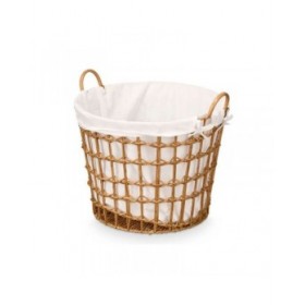 Cesto Kipit HX30561 Naturale Poliestere Stoffa polipropilene Ferro Plastica 50 % cotone 50 x 43 x 44 cm (6 Unità)