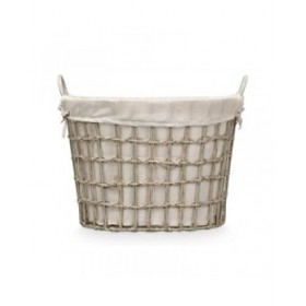 Cesto Kipit HX30562 Grigio Poliestere Stoffa polipropilene Ferro Plastica 50 % cotone 55,6 x 42,5 x 40 cm (6 Unità)