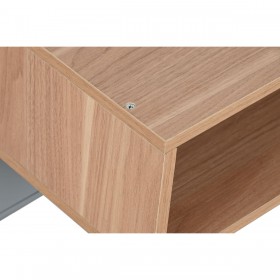 Comodino Home ESPRIT Azzurro Grigio Naturale Legno MDF 48 x 40 x 55 cm