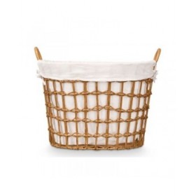 Cesto Kipit HX30564 Naturale Poliestere Stoffa polipropilene Ferro Plastica 50 % cotone 55,6 x 42,5 x 40 cm (6 Unità)
