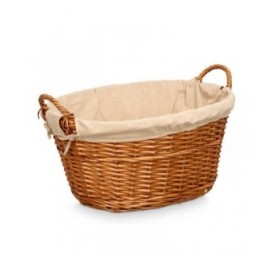 Cesto Kipit HX31039 Naturale Poliestere vimini Stoffa 50 % cotone 60 x 35 x 48 cm (6 Unità)