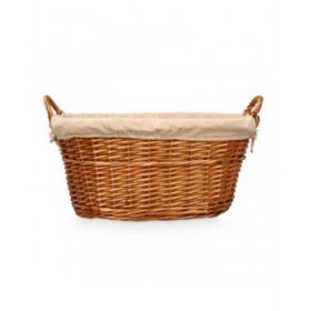 Cesto Kipit HX31039 Naturale Poliestere vimini Stoffa 50 % cotone 60 x 35 x 48 cm (6 Unità)