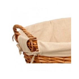 Cesto Kipit HX31039 Naturale Poliestere vimini Stoffa 50 % cotone 60 x 35 x 48 cm (6 Unità)
