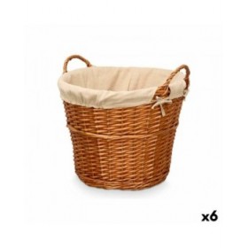 Cesto Kipit HX31037 Naturale Poliestere vimini Stoffa 50 % cotone 50 x 42 x 45 cm (6 Unità)