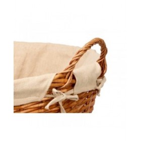 Cesto Kipit HX31037 Naturale Poliestere vimini Stoffa 50 % cotone 50 x 42 x 45 cm (6 Unità)