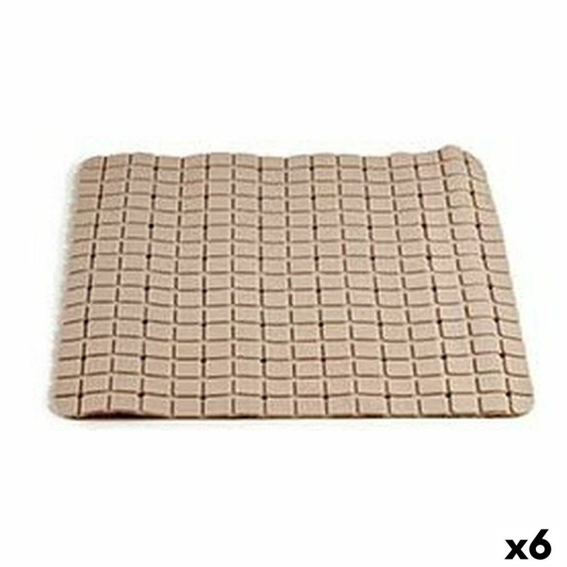 Tappeto da bagno Berilo AR1910103 Beige PVC 0,03 x 50 x 50 cm (6 Unità)