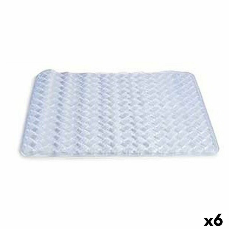 Tappeto da bagno Berilo AR1910104 Trasparente PVC 0,03 x 50 x 50 cm (6 Unità)