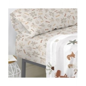 Lenzuolo con angoli aderenti HappyFriday MOSHI MOSHI Multicolore 28 x 2 x 38 cm