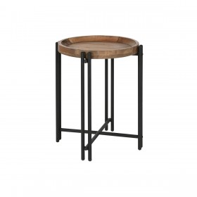 Tavolino Aggiuntivo Home ESPRIT Legno Metallo 50 x 50 x 60 cm