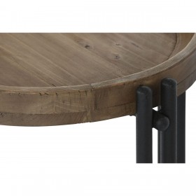 Tavolino Aggiuntivo Home ESPRIT Legno Metallo 50 x 50 x 60 cm