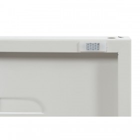 Comodino Home ESPRIT Bianco Metallo 35 x 35 x 51 cm