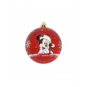 Palla di Natale Mickey Mouse Happy smiles 10 Unità Rosso Plastica (Ø 6 cm)