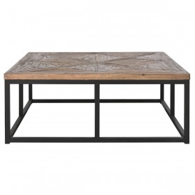 Tavolino da Caffè Home ESPRIT Legno Metallo 120 x 120 x 45 cm