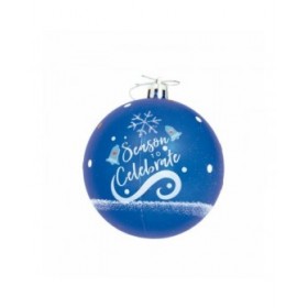 Palla di Natale Frozen Memories 6 Unità Azzurro Bianco Plastica (Ø 8 cm)