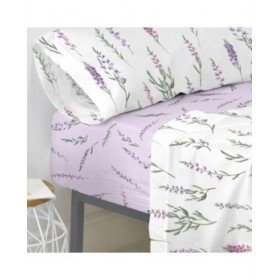 Lenzuolo con angoli HappyFriday Lavanda Multicolore 140 x 200 x 32 cm