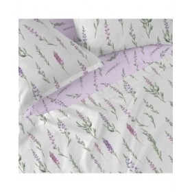 Lenzuolo con angoli HappyFriday Lavanda Multicolore 140 x 200 x 32 cm