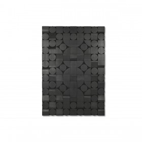 Decorazione da Parete Home ESPRIT Nero Astratto Moderno 81 x 3,8 x 117 cm