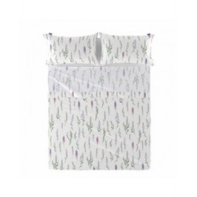 Set di Lenzuola HappyFriday Lavender Multicolore Ala francese