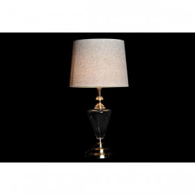 Lampada da tavolo Home ESPRIT Bianco Beige Metallo Cristallo 35 x 35 x 69 cm (2 Unità)