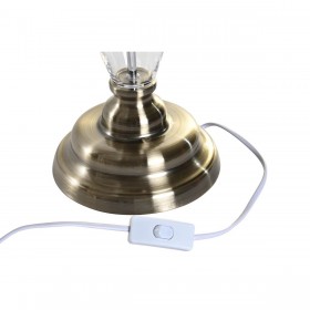 Lampada da tavolo Home ESPRIT Bianco Beige Metallo Cristallo 35 x 35 x 69 cm (2 Unità)