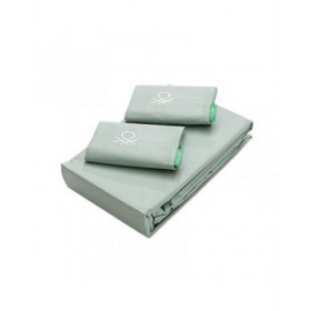 Set di Lenzuola Benetton Verde 4 Pezzi