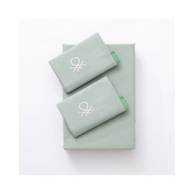 Set di Lenzuola Benetton Verde 4 Pezzi
