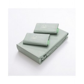 Set di Lenzuola Benetton Verde 4 Pezzi