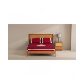 Set di Lenzuola Benetton Rosso Standard Pera 4 Pezzi