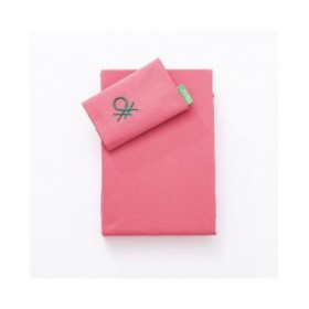Set di Lenzuola Benetton Rosa Individuale 3 Pezzi