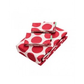 Set di Lenzuola Benetton Rosso Pois 4 Pezzi