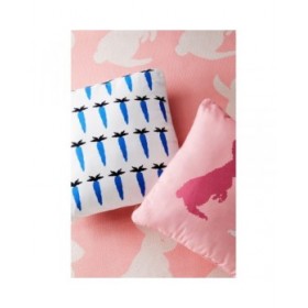 Cuscino Benetton Azzurro Bianco Carota 40 x 40 cm
