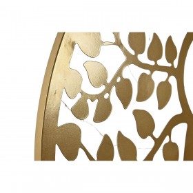 Decorazione da Parete Home ESPRIT Nero Dorato Buddha Orientale 100 x 1 x 100 cm (2 Unità)