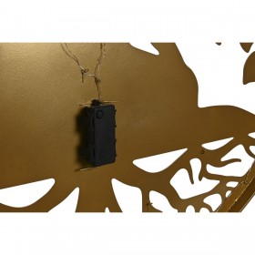 Decorazione da Parete Home ESPRIT Nero Dorato Buddha Orientale 100 x 1 x 100 cm (2 Unità)