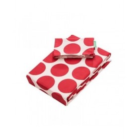 Set di Lenzuola Benetton Rosso 3 Pezzi